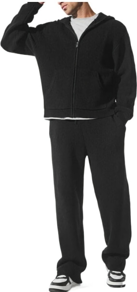 (CN) Брюки спортивные мужские Alo Yoga Domain Knitted, Чёрные (S)
