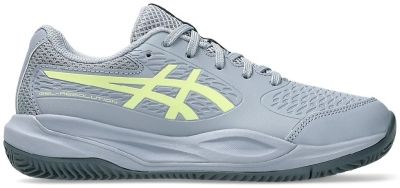 Кроссовки мужские Asics Gel-Resolution X GS CLAY, Серые/Салатовые (р. 32,5)