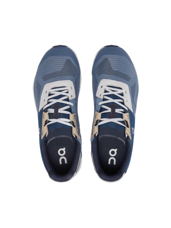 On Comfortable Round Toe Low top Running Shoes Men's Blue Gray