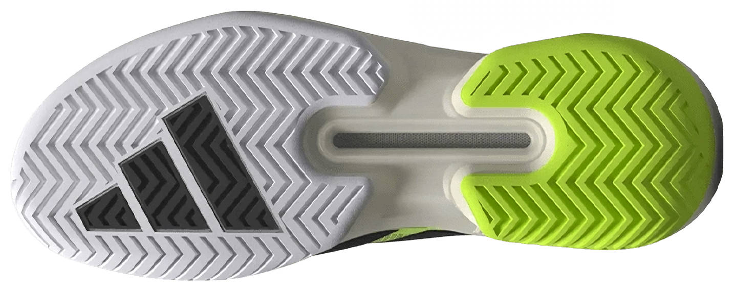 Кроссовки женские Adidas Adizero Ubersonic 5 теннисные, Светлый Лимон/Металлик/Ярко-Желтый (р. EUR 38)