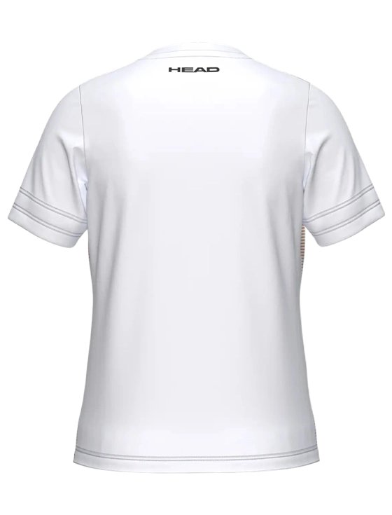Футболка для девочек Head Tie-Break II T-Shirt G, Белые (128 см)