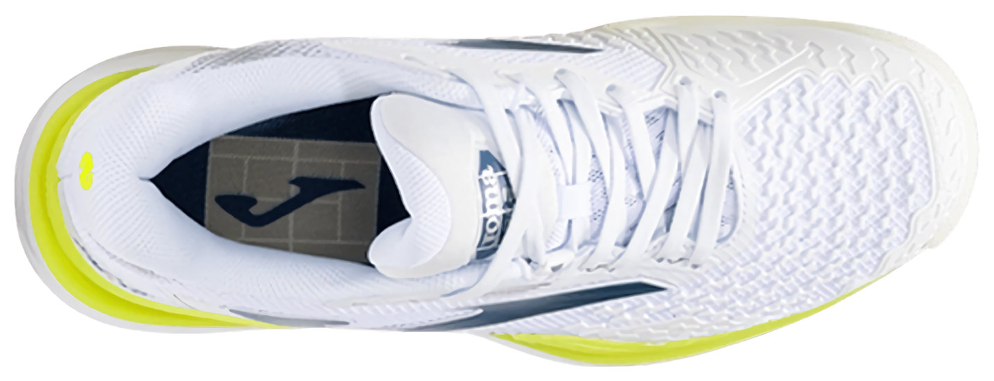 Кроссовки мужские Joma Ace Pro, Белые/Жёлтые, с карбоновым усилением, вентиляцией (р. 43)