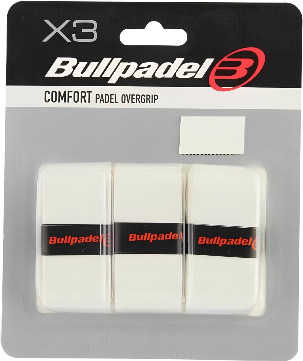 Овергрип (намотка) для ракетки Bullpadel GB1200, 3 шт, белый