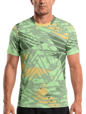Футболка мужская TEAMRUSH M, Салатовая (XL)