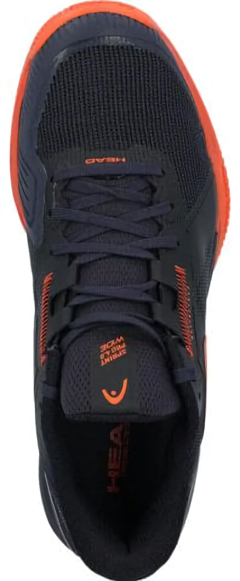 (EU) Кроссовки мужские Head Sprint Pro 4.0 Clay Wide Navy/Red 273935, Чёрные (р. 44)