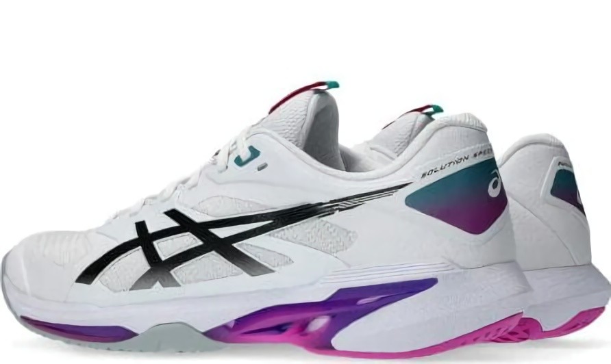 (EU) Кроссовки мужские Asics Solution Speed Ff 4 White/Lilac 1041A532, Белые (р. 44.5)