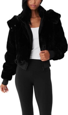 (CN) Куртка женская Alo Yoga Jackets Detachable Hood Moderate Other, Чёрная (S)
