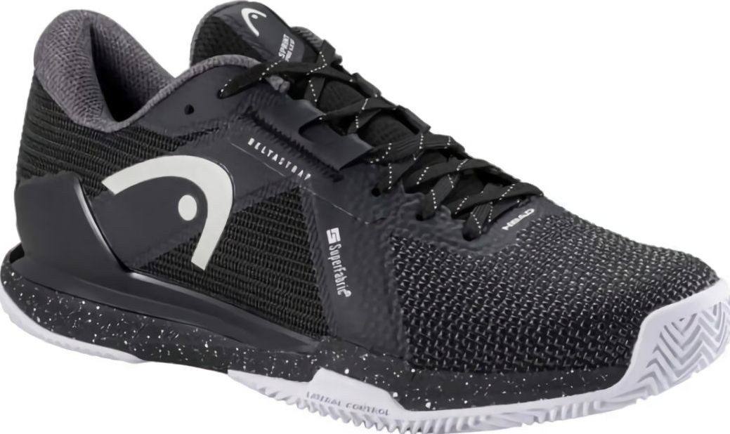 (EU) Кроссовки мужские Head Sprint Pro 4.0 Sf Clay 273115 Bkwh Black, Чёрные (р. 44)