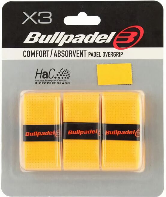 (EU) Овергрип для ракетки Bullpadel, GB1201 023, Желтый (12 шт)