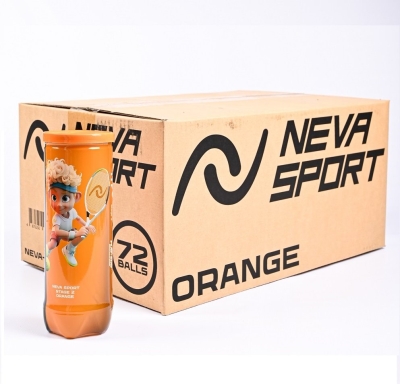 Мячи для тенниса Neva Sport Orange, 24 банки (3 шт в банке)