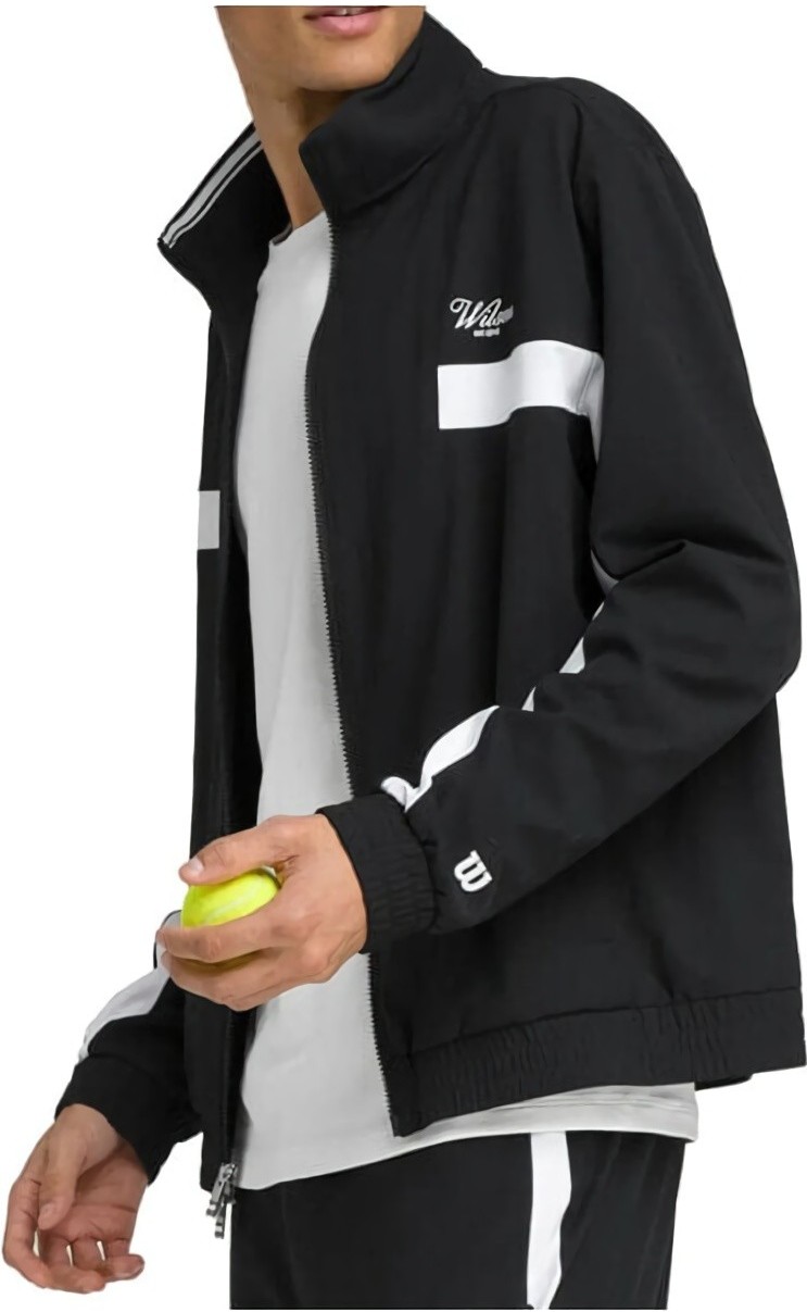 (EU) Ветровка мужская Wilson Grand Slam, Чёрная (L)