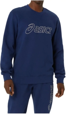 (EU) Толстовка мужская Asics Sweatshirt, Синяя (S)
