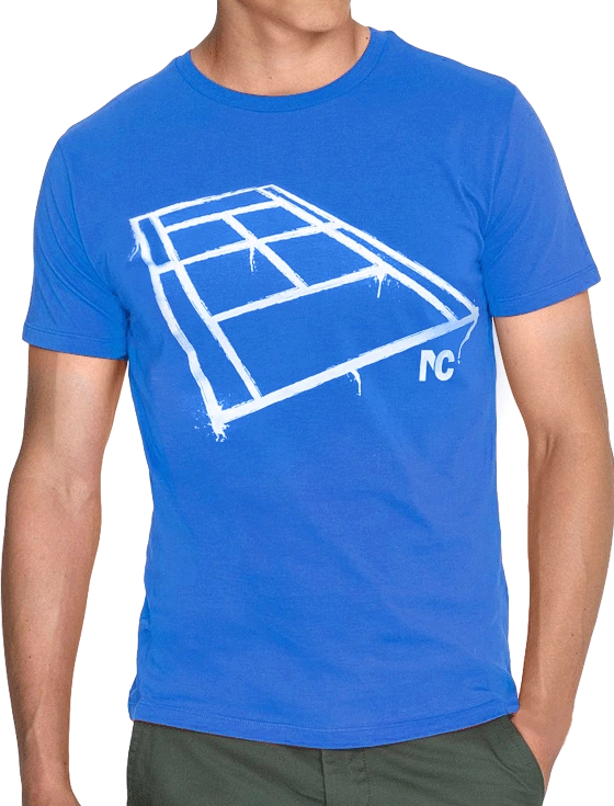Футболка мужская Tennis Technology Court M, Синяя/белая (S)