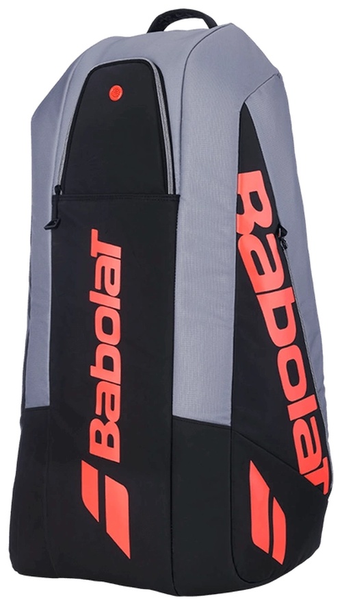 Сумка Babolat для тенниса Pure Strike Carbon Grey x6 2025, Серая/Коралловая