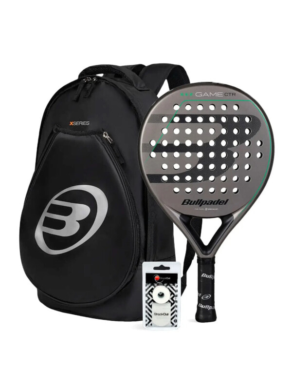 Набор для падел-тенниса BULLPADEL Game CTR + Bag Tour Black