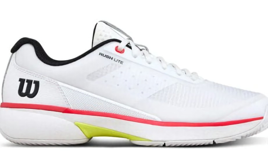 (EU) Кроссовки мужские Wilson Rush Lite 5 Clay White/Red Wrs339970, Белые (р. 43 1/3)