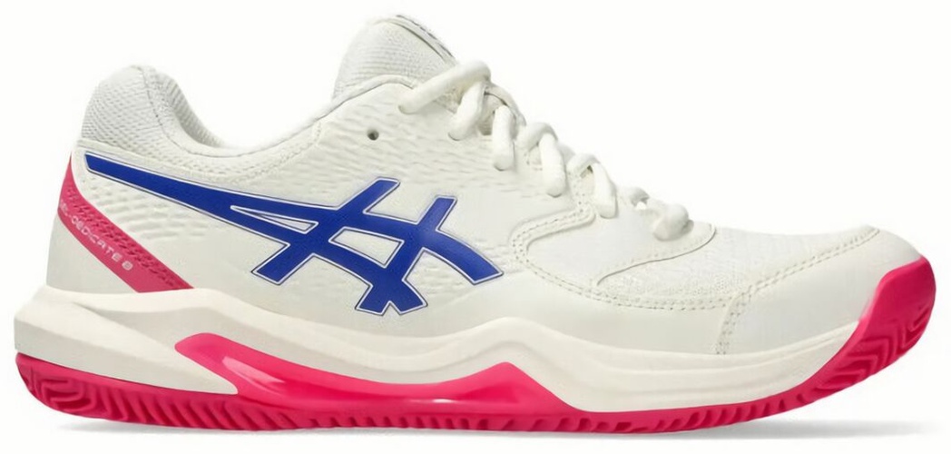 (EU) Кроссовки женские Asics Gel-Dedicate 8, 1042А255, Бело-Розовые (р. 41,5)