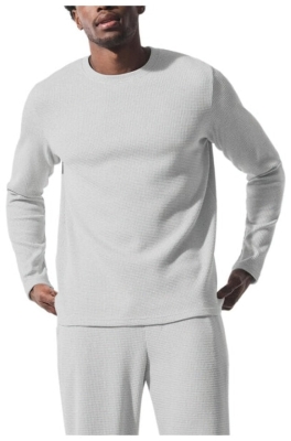 (CN) Лонгслив женский Alo Yoga Elevate Waffle, Серый (2XL)