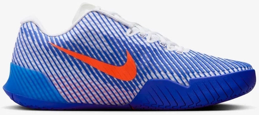 Кроссовки мужские Nike Zoom Vapor 11, Белые/Синие/Оранжевые, теннисные (р. 39)