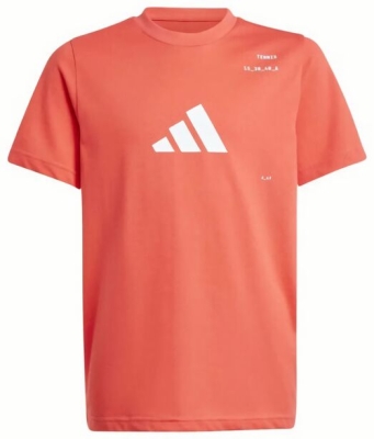(EU) Футболка для мальчиков Adidas Performance Graphic KME03, Оранжевая (рост 164 см)