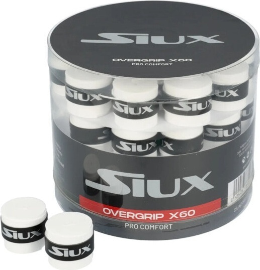 (EU) Овергрип для ракетки Siux Pro Comfort, Белый (60 шт)