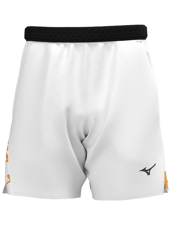 Шорты мужские Mizuno Daybreakers 8in Shorts M, Белые/оранжевые (M)