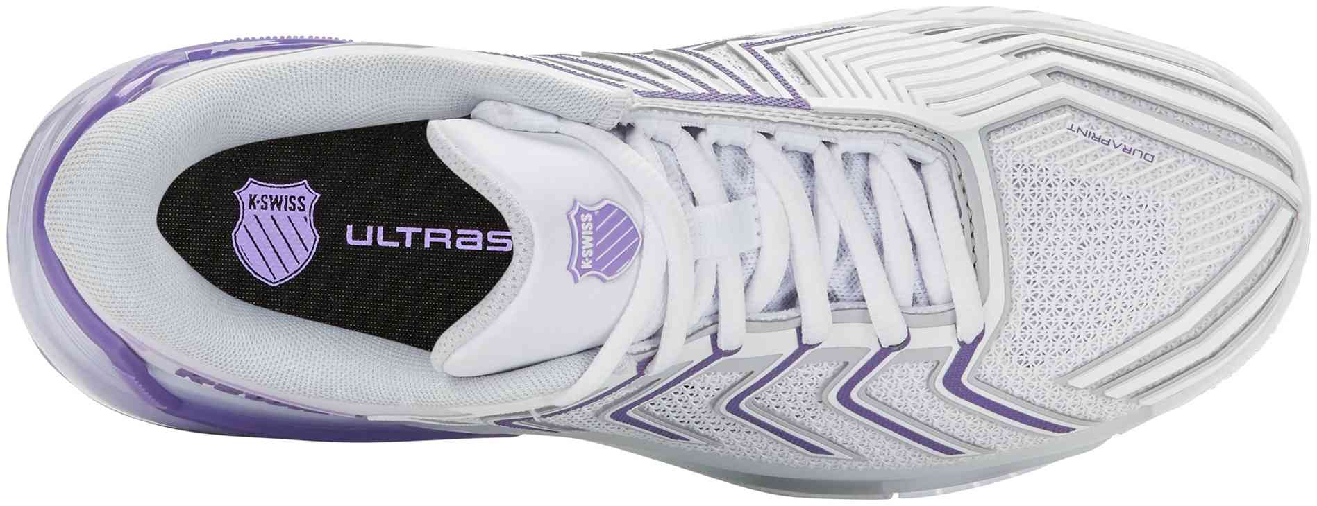 Кроссовки женские K-Swiss Ultrashot 4, Белые/Серые/Фиолетовые (р. 37)