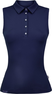 Поло без рукавов Valency Sport Lady Valency, Тёмно-синее (S)