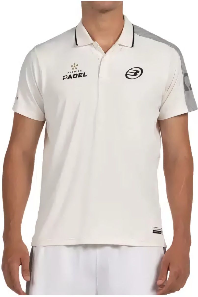 (EU) Поло мужское Bullpadel Patron, Бежевое (2XL)