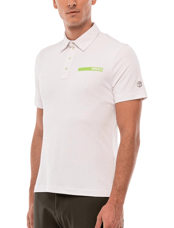 Поло мужское Hydrogen RubberLogo Tech Polo M, Белое (M)