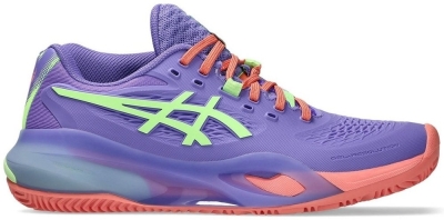 Кроссовки женские Asics Gel Resolution X Padel, Фиолетовые/Салатовые (р. 26)