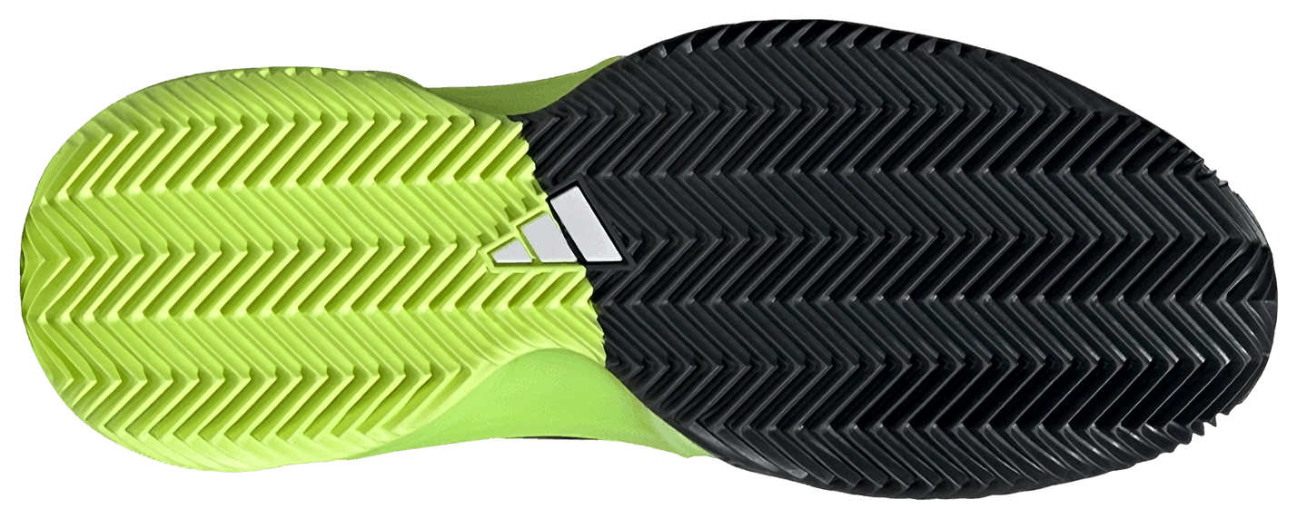 Кроссовки мужские Adidas Barricade 13 M, Чёрные/Металлик/Прозрачный-Лимон, с технологией AdiWear, для всех покрытий (р. EUR 43.3)