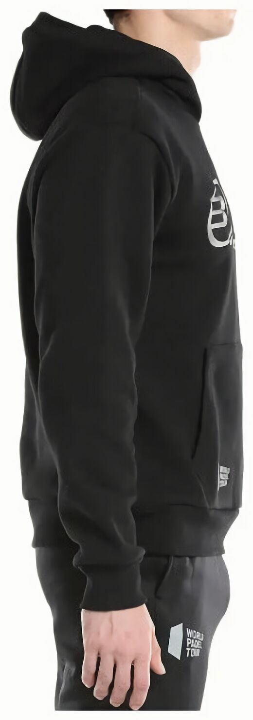 (EU) Свитшот мужской Bullpadel Linao с капюшоном, Чёрный (XL)