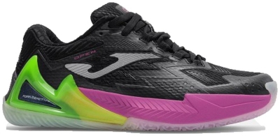 Кроссовки женские Joma Open, Черные/Салатовые/Розовые (р. 38,5)