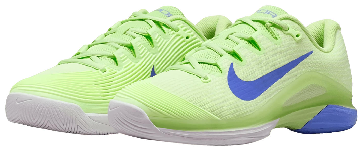 Кроссовки женские Nike Vapor 12 HC, Лайм/Сапфир/Белый (р. 39)