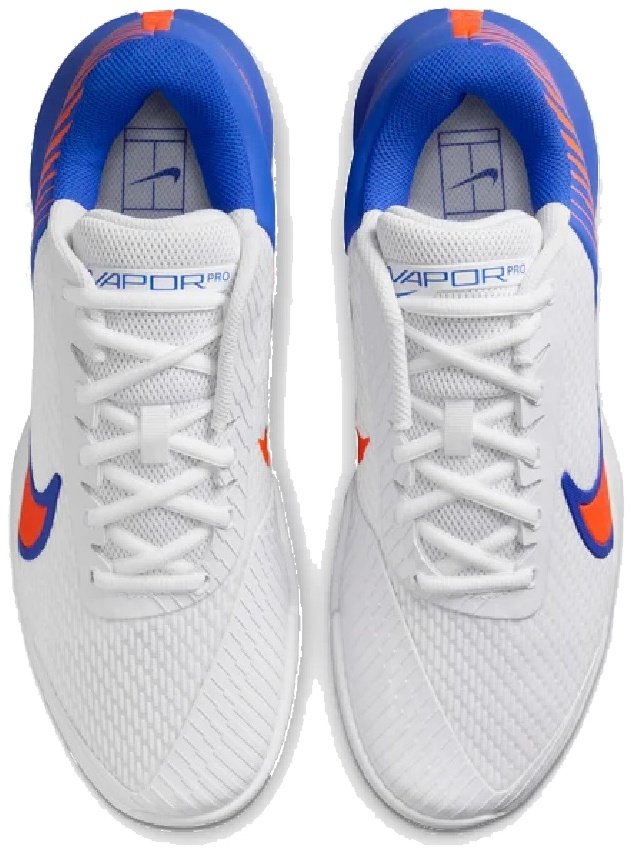 Кроссовки мужские Nike Air Zoom Vapor Pro 2, Белые/Синие/Оранжевые, теннисные (р. 41)
