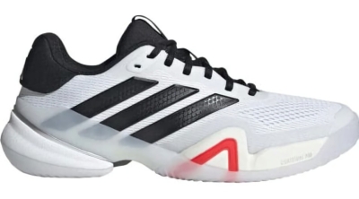 (EU) Кроссовки мужские Adidas Barricade 14 White/Black Jr9153, Белые (р. 46)