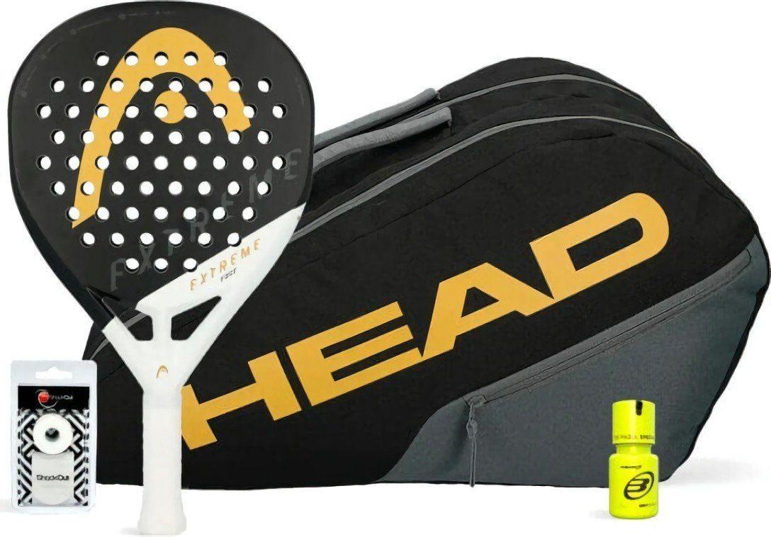 Набор ракетка HEAD Extreme Edge + Сумка Padelbag Edge + Овергрип Shockout + Защитная лента + Банка геля Bullpadel Dry