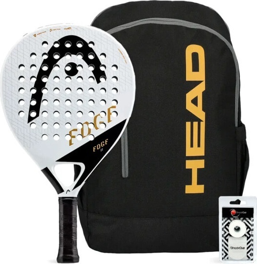 (EU) Набор ракетка Head Edge II White + Сумка Head Edge Backpack + Овергрип Shockout + Защитная лента