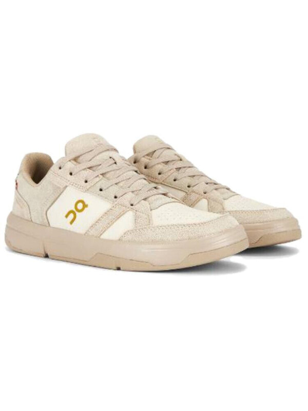 On The Roger Clubhouse Fabric Breathable Casual Running Shoes Men's Beige