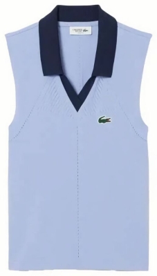 (EU) Поло женское Lacoste Players Collection, Сиреневое (S/M)