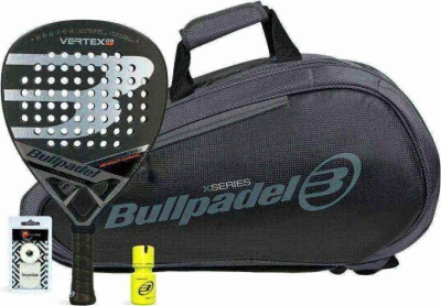 Набор ракетка Bullpadel Vertex 03 CM + Сумка Bullpadel Avant 2 + Овергрип Shockout + Защитная лента + Банка геля Bullpadel Dry