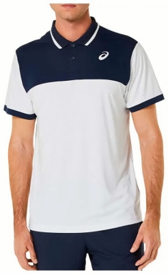 (EU) Поло мужское Asics Court 2041A256, Белое (XL)