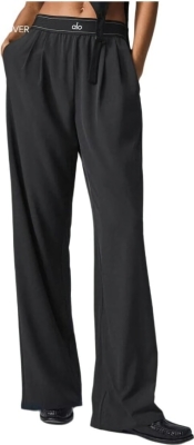 (CN) Брюки женские Alo Yoga Suit Up Trouser Long, Чёрные (M)