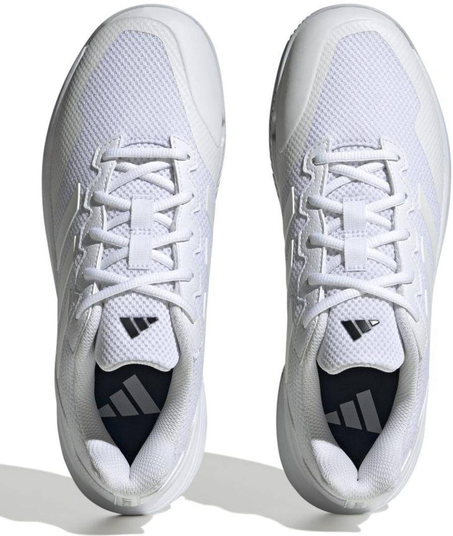 Кроссовки мужские Adidas GameCourt 2 M, Белые/Серебряные (р. 44)