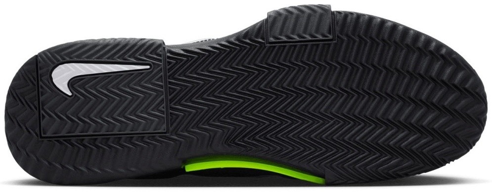 Кроссовки мужские Nike Zoom GP Challenge 1.5 Clay, Чёрные/Серые, для грунтовых кортов, с технологией Air Zoom (р. 26)
