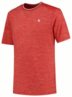 (EU) Футболка мужская Kswiss Hypercourt Lange, Красная (S)