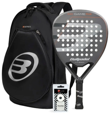 Набор для падел-тенниса BULLPADEL Game Pwr Gray + Bag Tour