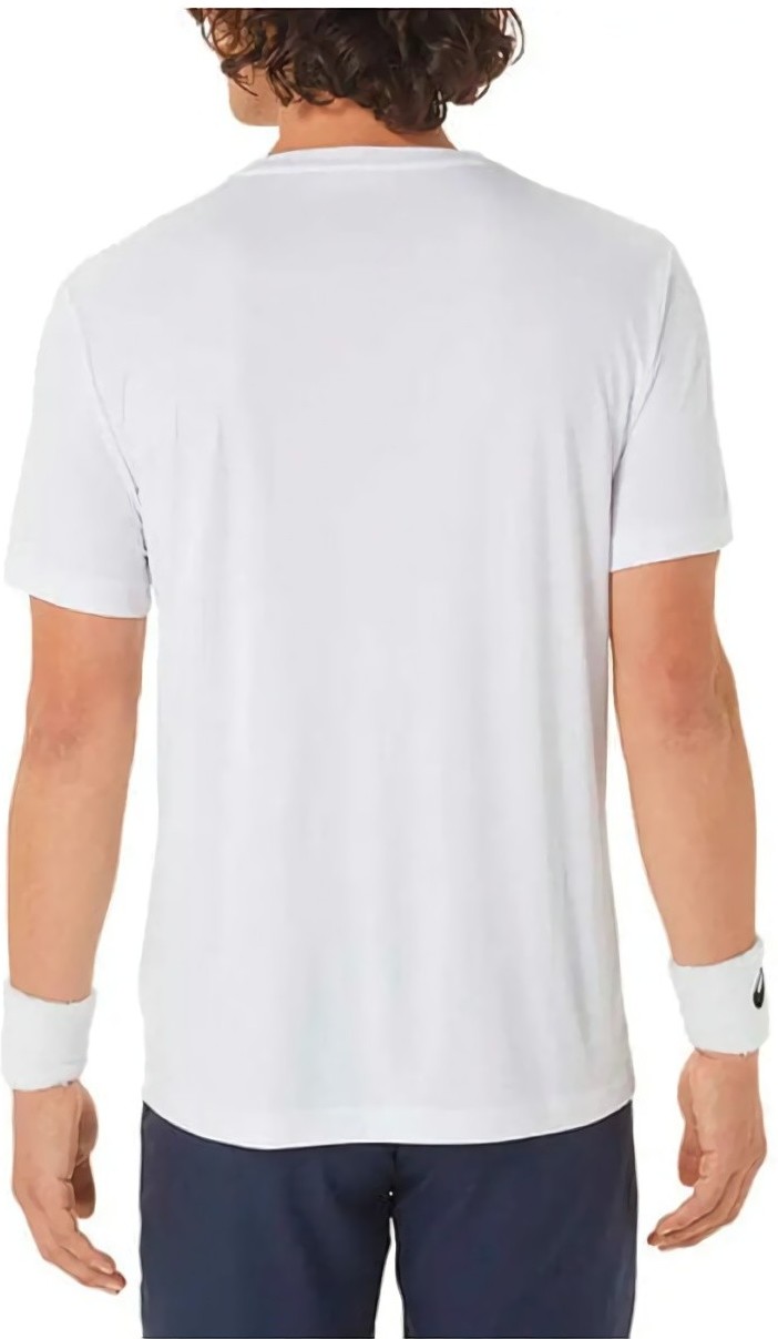 (EU) Футболка мужская Asics Court Tennis Graphic Tee, Белая (S)