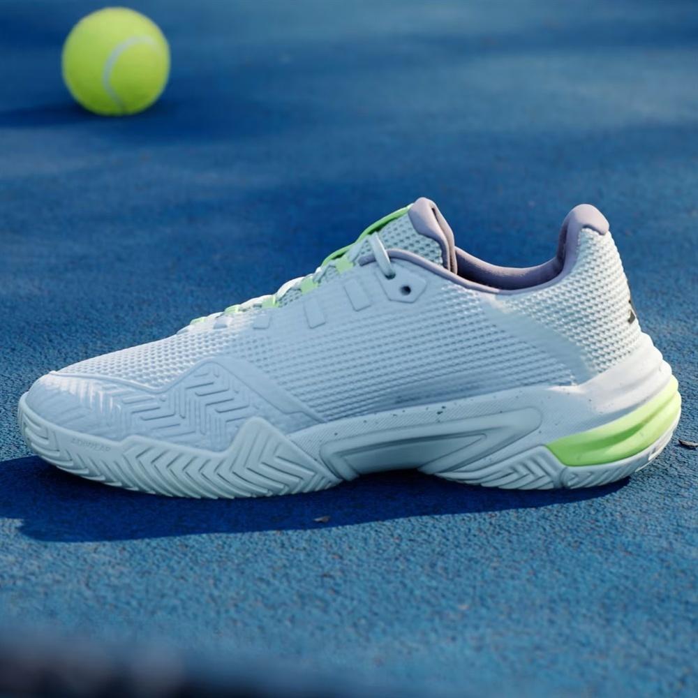 Кроссовки женские Adidas Barricade 13, Белые/Чёрные (р. 41,5)